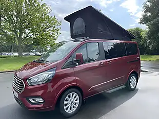 Used 2021 Ford Transit Custom Limited 5 SEAT Campervan Red - Interior and Exterior details 2
