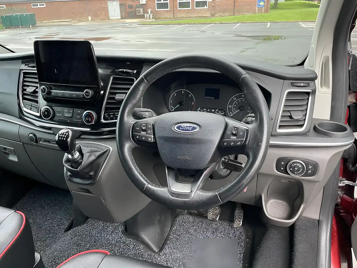 Used 2021 Ford Transit Custom Limited 5 SEAT Campervan Red - Interior and Exterior details 9