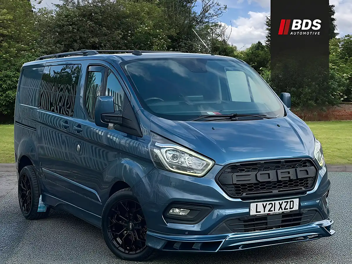 Used 2021 Ford Transit Custom Limited Blue - Front View