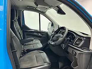 Used 2021 Ford Transit Custom Limited Crew Van Double Cab Chrome Blue - Interior and Exterior details 11