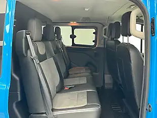 Used 2021 Ford Transit Custom Limited Crew Van Double Cab Chrome Blue - Interior and Exterior details 20