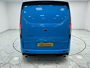 Used 2021 Ford Transit Custom Limited Crew Van Double Cab Chrome Blue - Interior and Exterior details 4