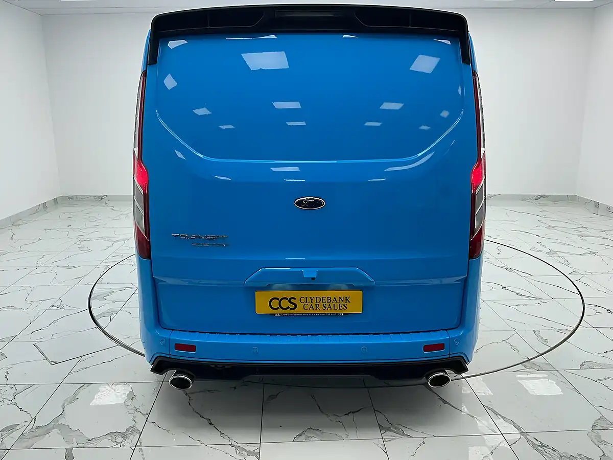 Used 2021 Ford Transit Custom Limited Crew Van Double Cab Chrome Blue - Interior and Exterior details 4