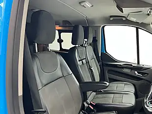 Used 2021 Ford Transit Custom Limited Crew Van Double Cab Chrome Blue - Interior and Exterior details 9