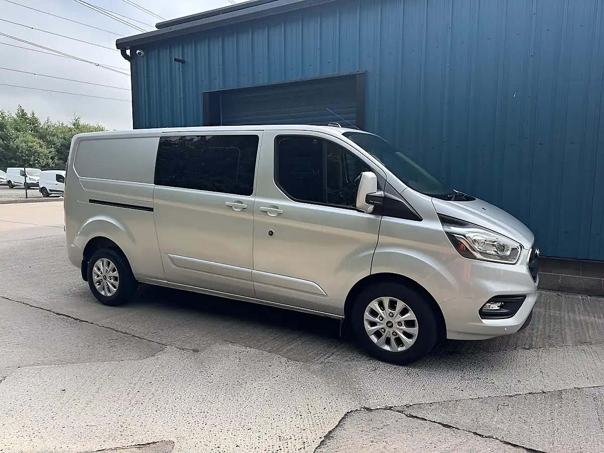 Used 2021 Ford Transit Custom Limited Moondust Silver - Front View