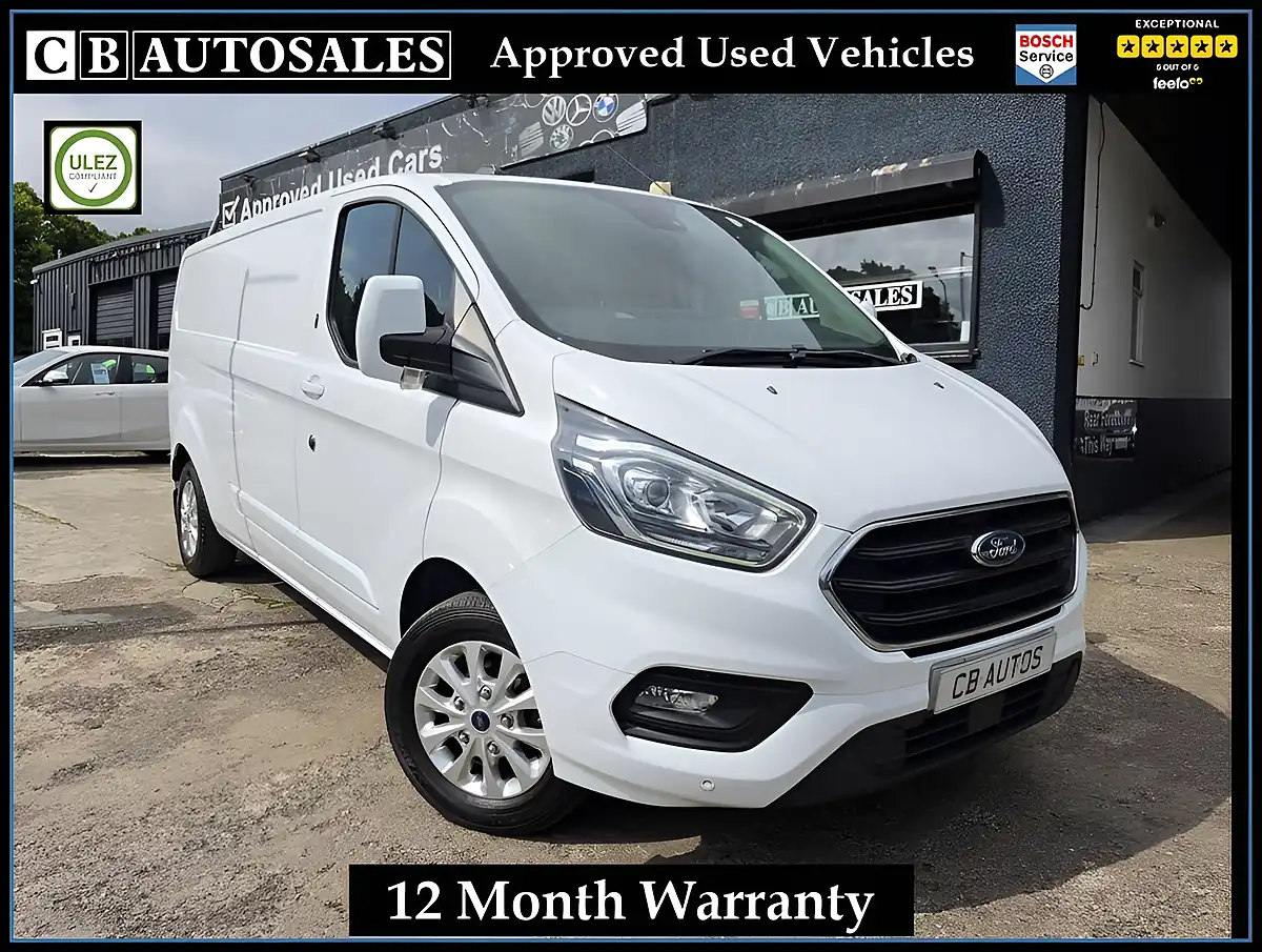 Used 2021 Ford Transit Custom Limited White - Front View