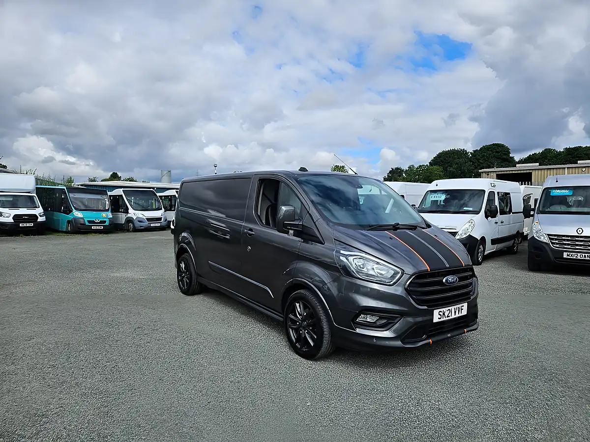Used 2021 Ford Transit Custom Sport Panel Van Grey - Front View