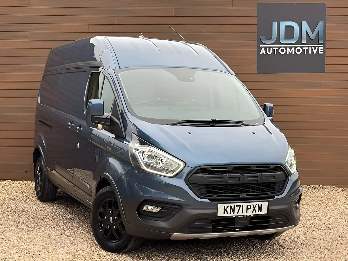 Used 2021 Ford Transit Custom Trail Blue Metallic - Front View