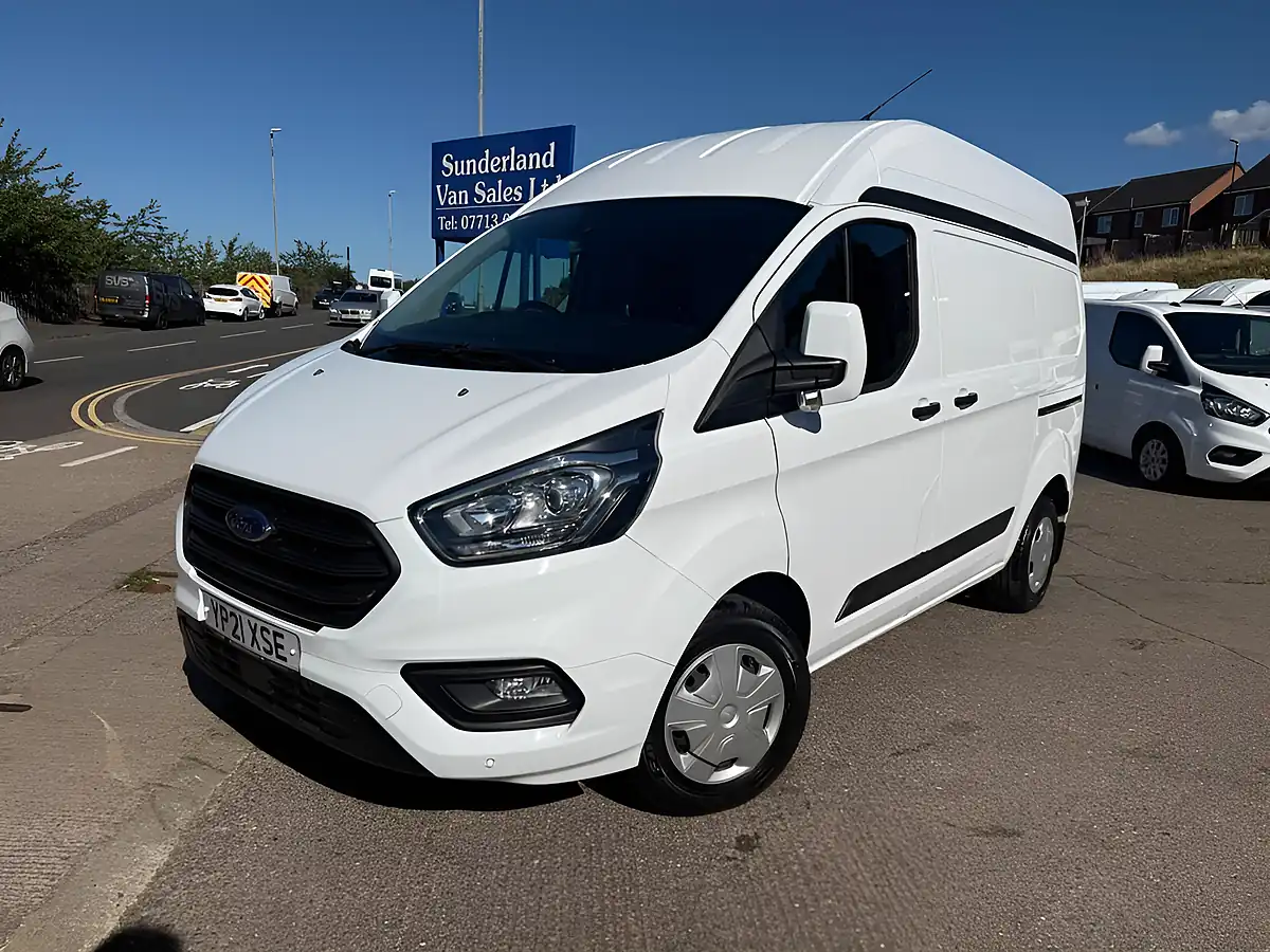 Used 2021 Ford Transit Custom Trend White - Front View