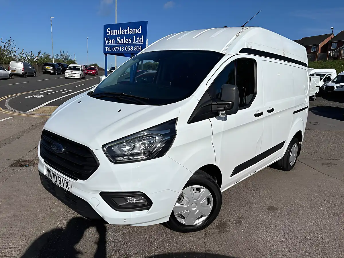 Used 2021 Ford Transit Custom Trend White - Front View