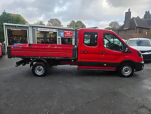 Used 2021 Ford Transit Double Cab Tipper Red - Interior and Exterior details 10