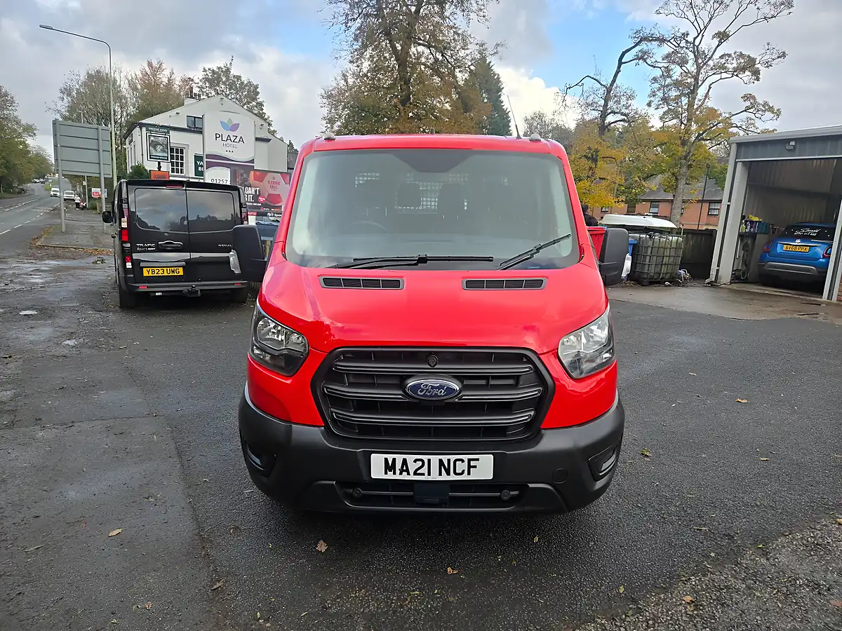 Used 2021 Ford Transit Double Cab Tipper Red - Interior and Exterior details 2