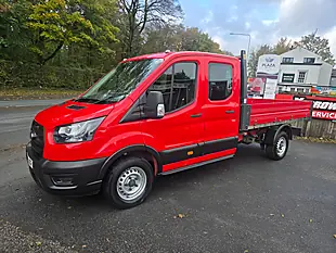 Used 2021 Ford Transit Double Cab Tipper Red - Interior and Exterior details 3