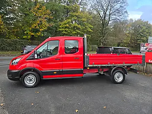 Used 2021 Ford Transit Double Cab Tipper Red - Interior and Exterior details 4