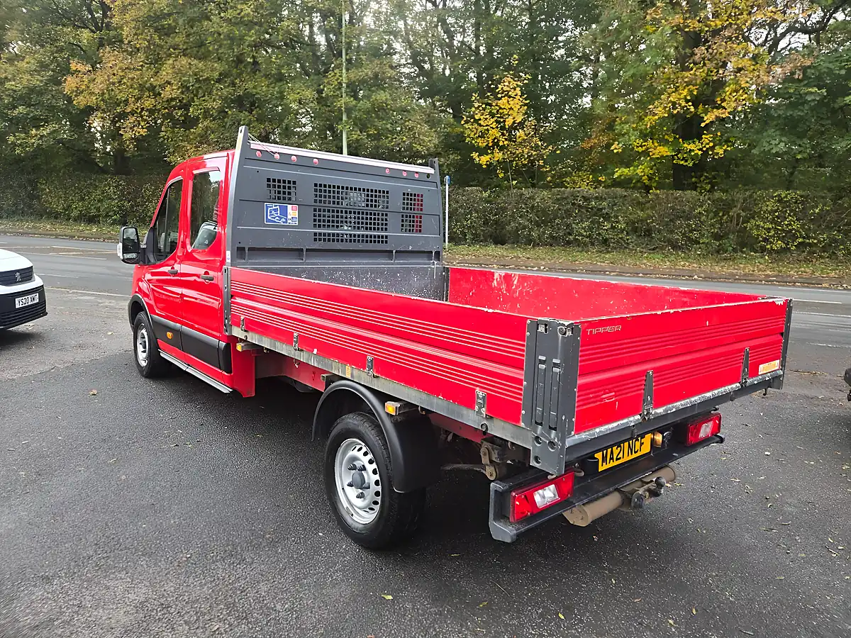 Used 2021 Ford Transit Double Cab Tipper Red - Interior and Exterior details 7