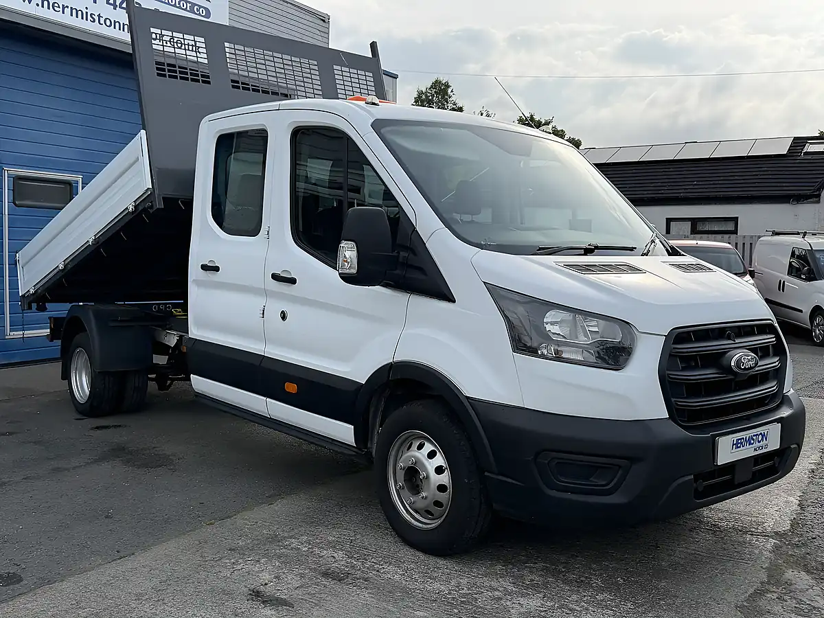 Used 2021 Ford Transit Leader Chassis Double Cab White - Interior and Exterior details 2