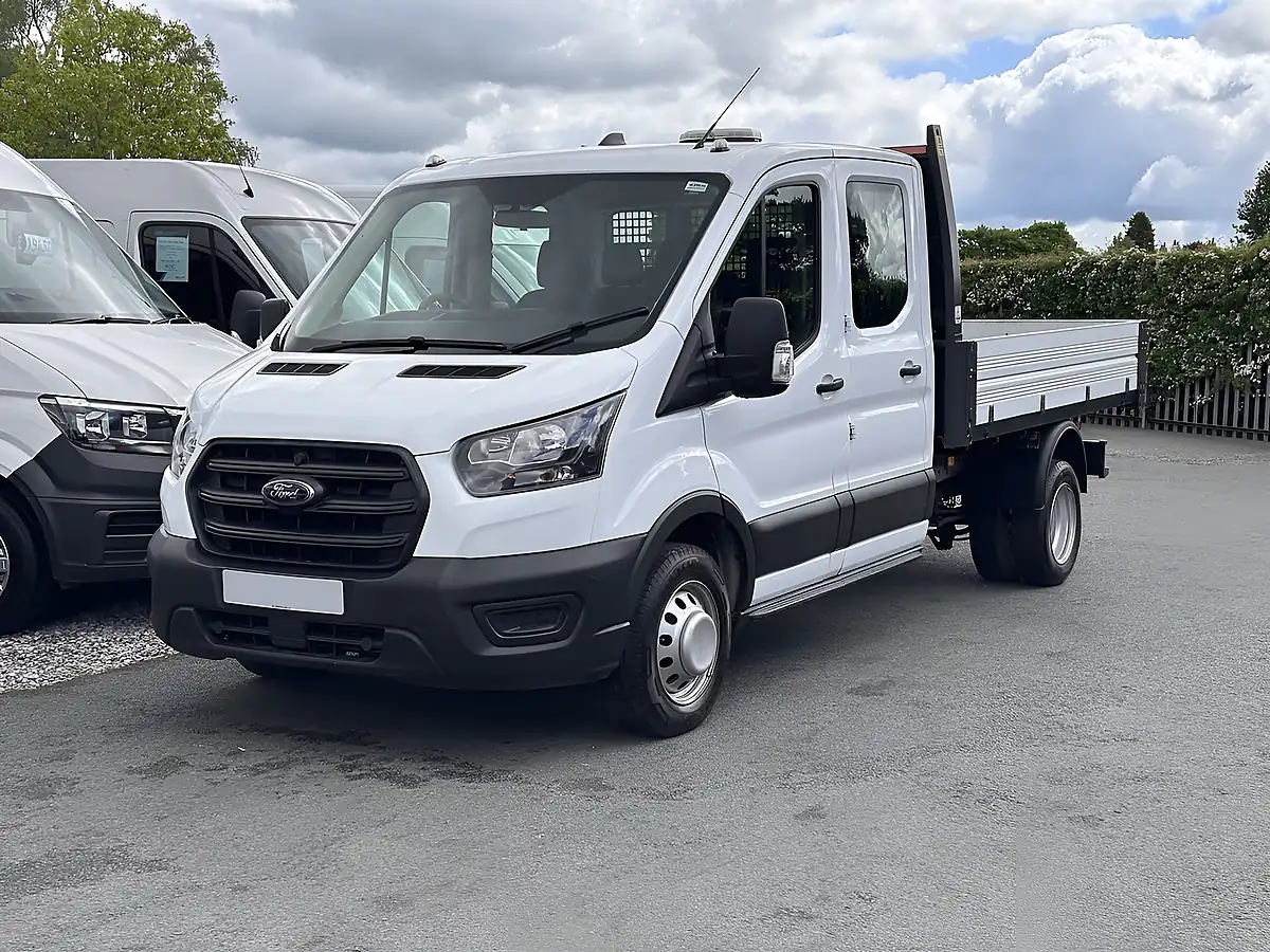 Used 2021 Ford Transit Leader Double Cab Tipper Frozen White (solid Paint) - Interior and Exterior details 6
