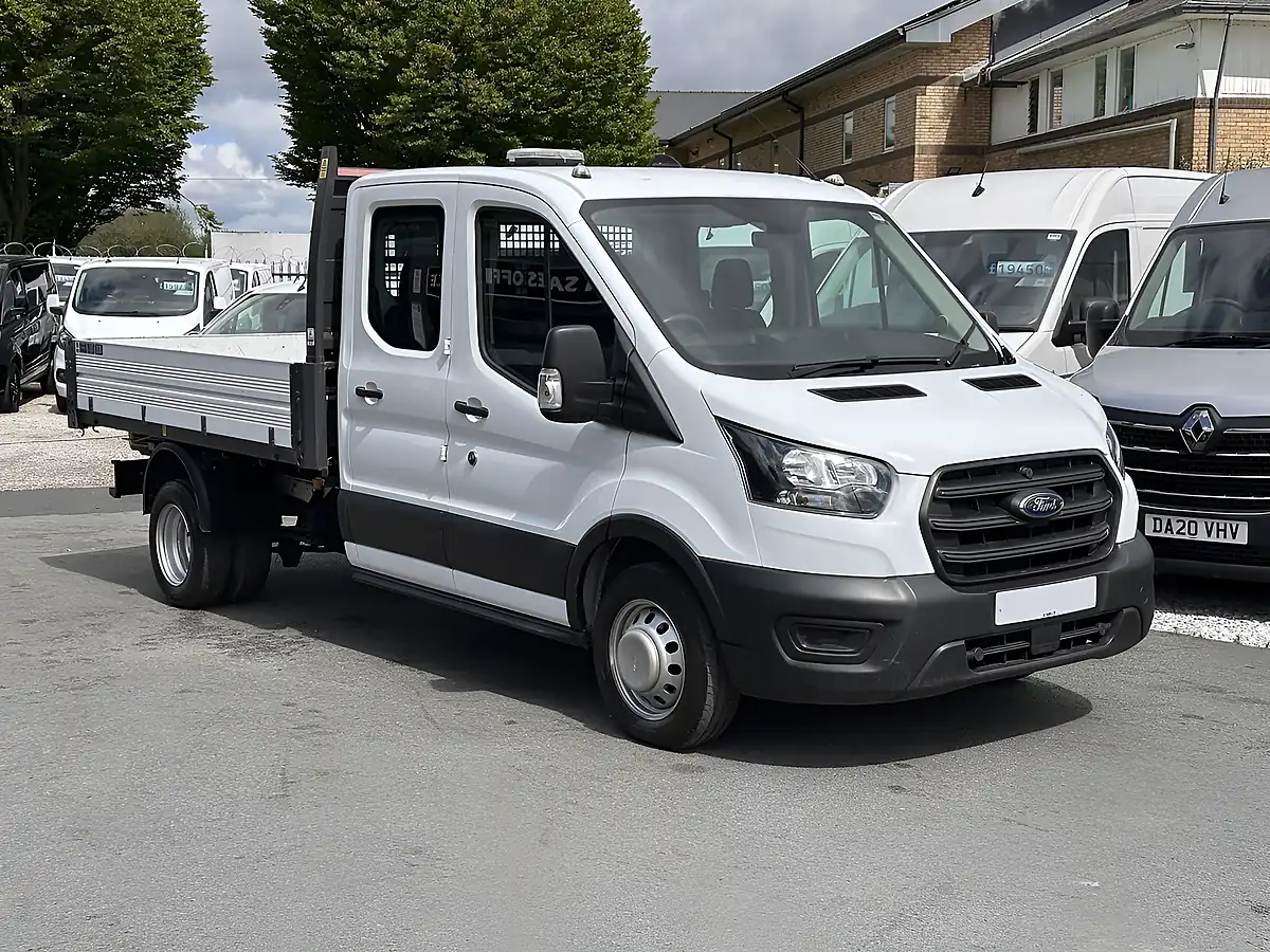 Used 2021 Ford Transit Leader Double Cab Tipper Frozen White (solid Paint) - Interior and Exterior details 8