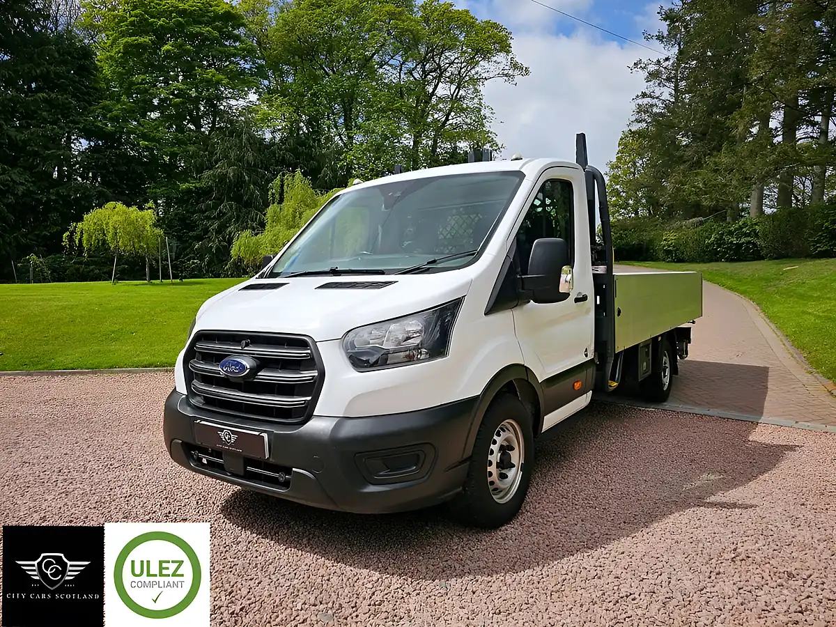 Used 2021 Ford Transit Leader Dropside White - Front View