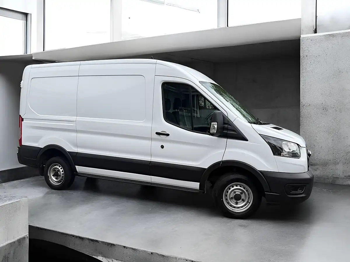 Used 2021 Ford Transit Leader Frozen White - Front View