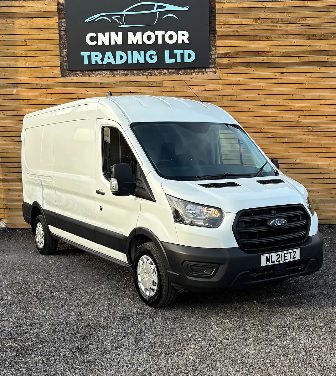 Used 2021 Ford Transit Leader Panel Van White - Front View