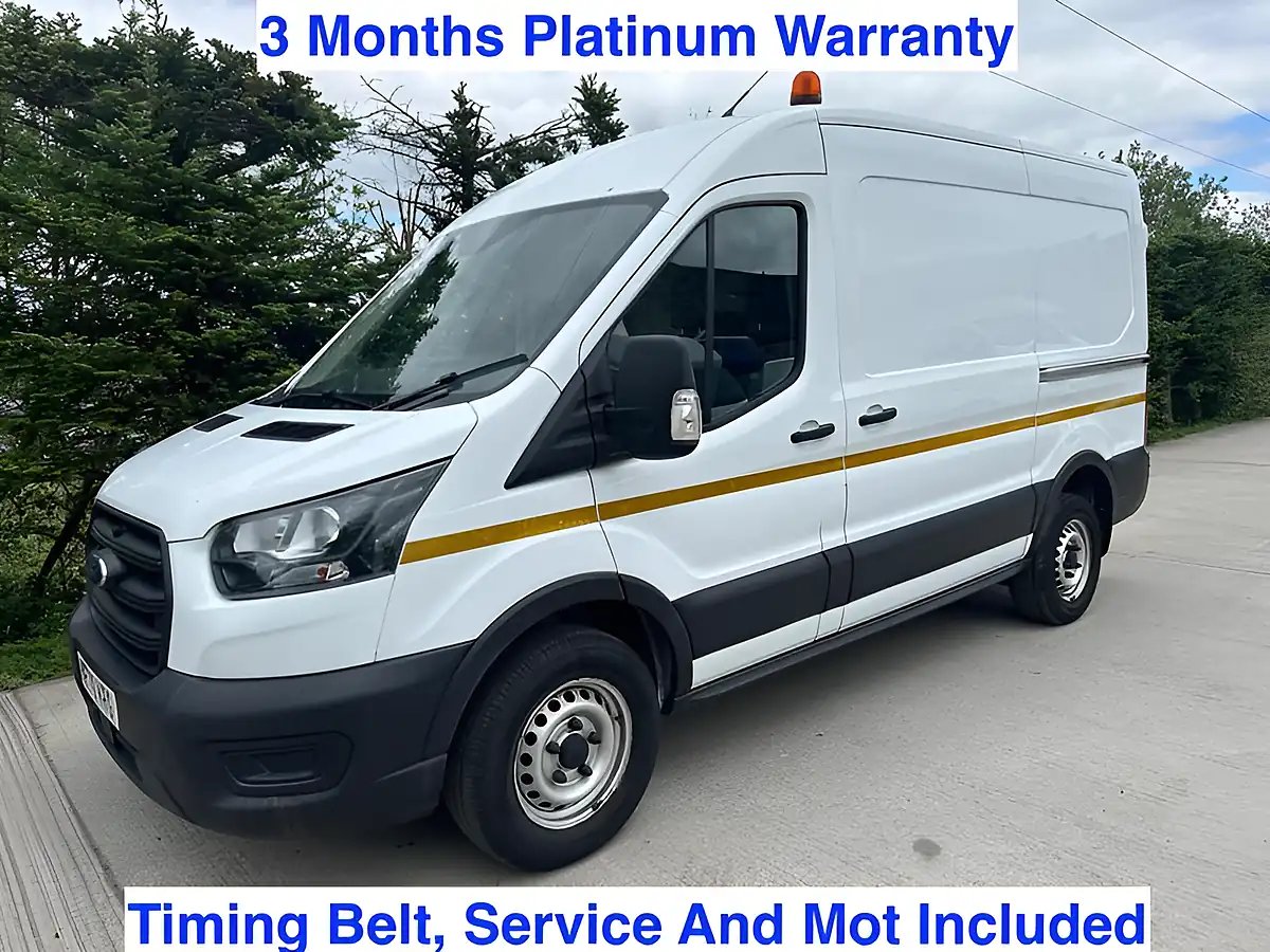 Used 2021 Ford Transit Leader White - Front View
