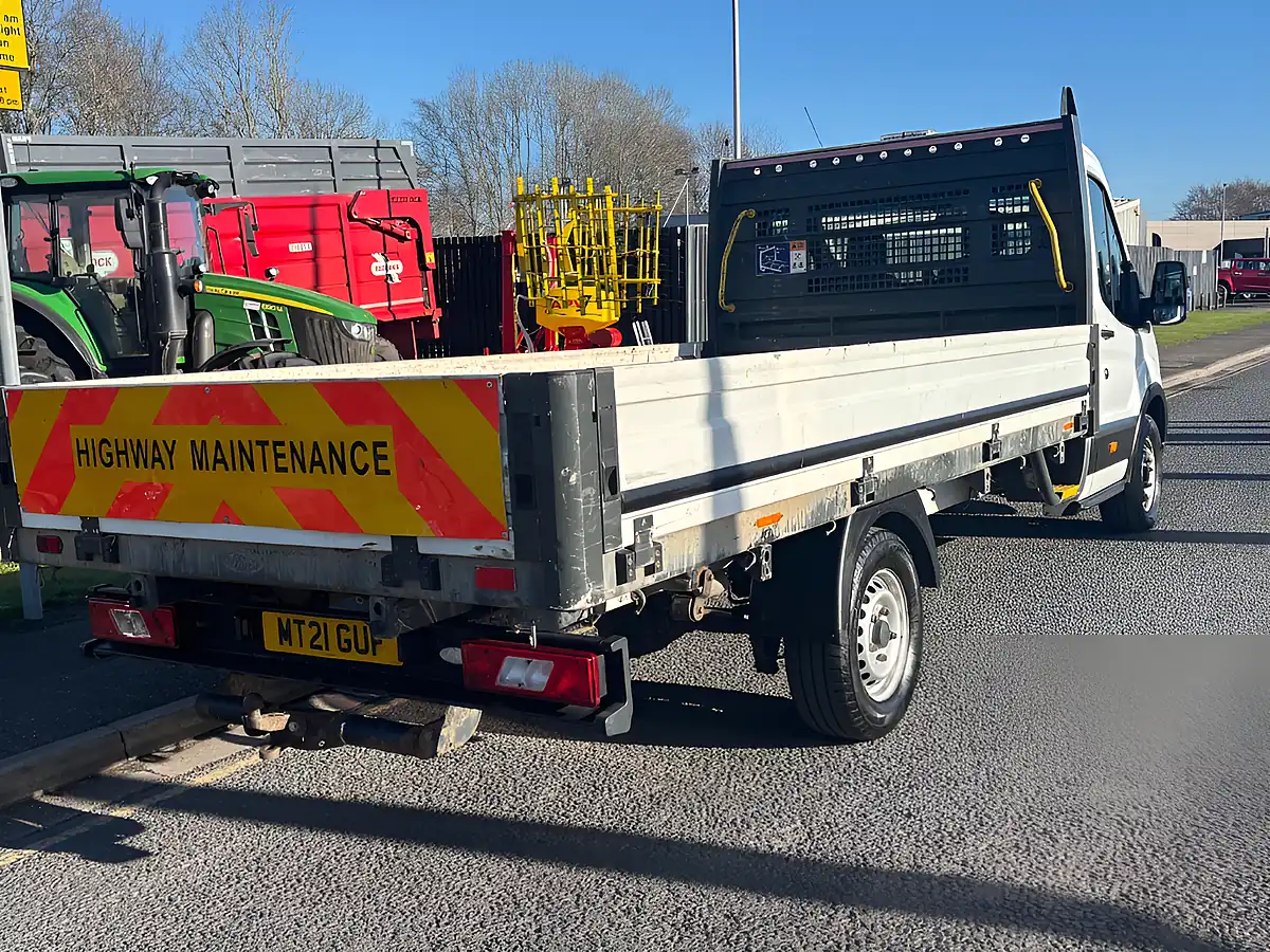 Used 2021 Ford Transit Lwb L4 Dropside White - Interior and Exterior details 7