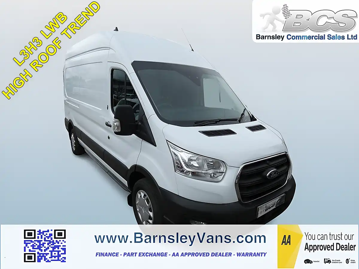 Used 2021 Ford Transit Trend Frozen White - Front View