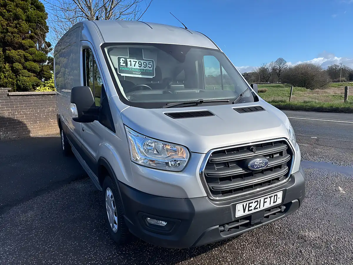 Used 2021 Ford Transit Trend Silver - Front View
