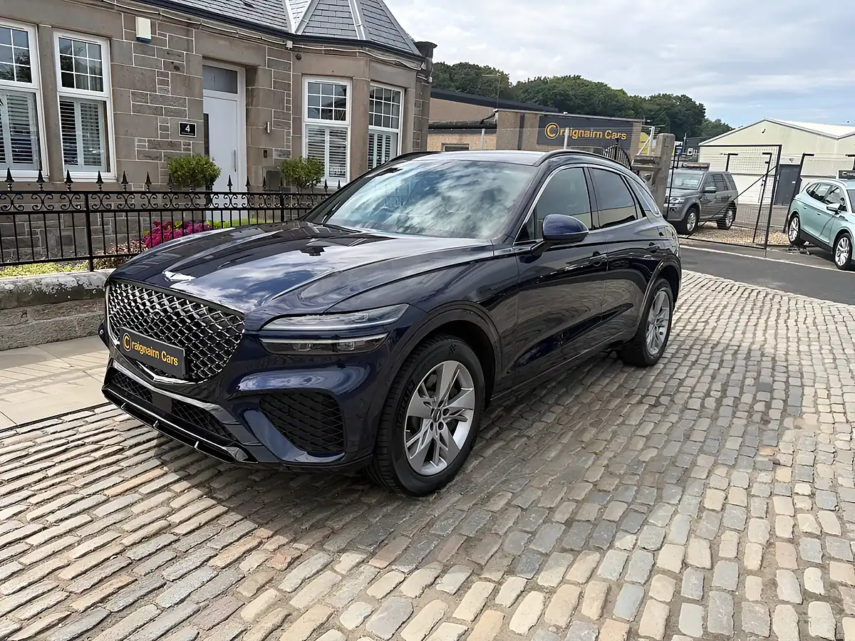 Used 2021 Genesis GV70 Sport Royal Blue - Interior and Exterior details 3
