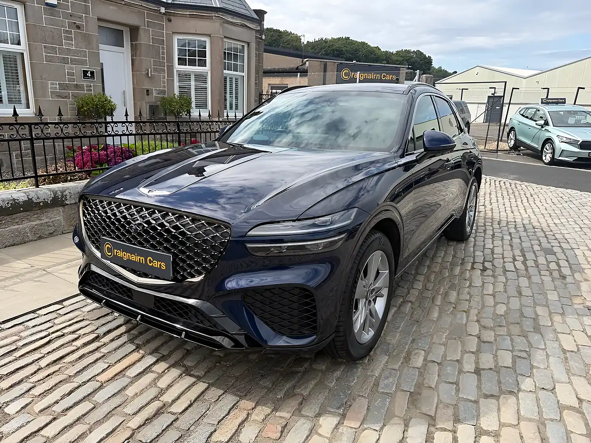 Used 2021 Genesis GV70 Sport Royal Blue - Interior and Exterior details 5