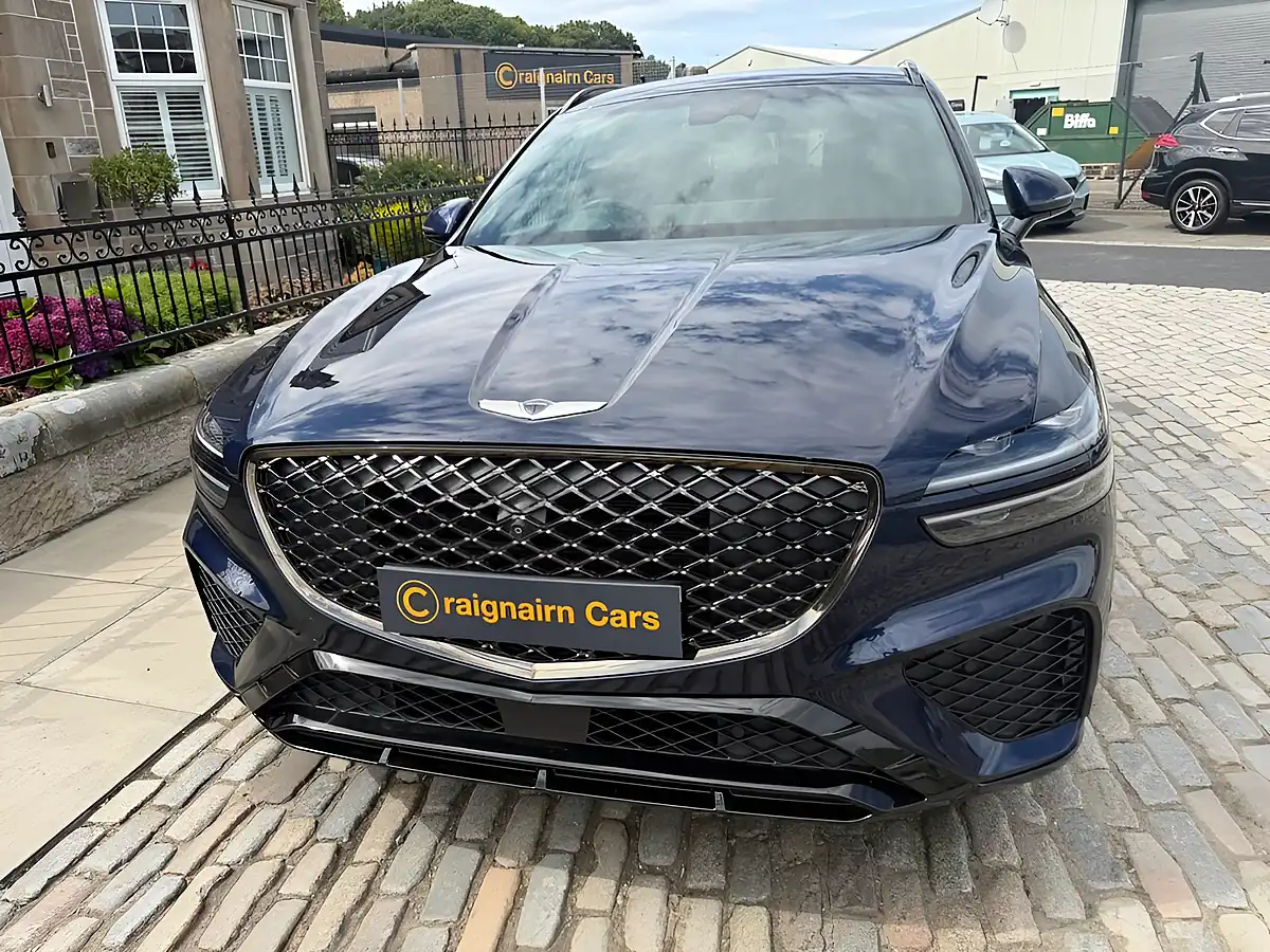 Used 2021 Genesis GV70 Sport Royal Blue - Interior and Exterior details 6