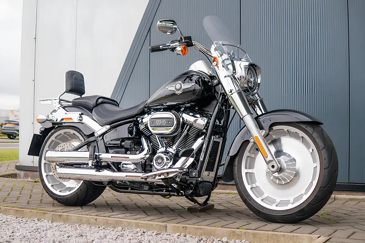 Used 2021 Harley-Davidson Fat Boy Vivid Black - Front View