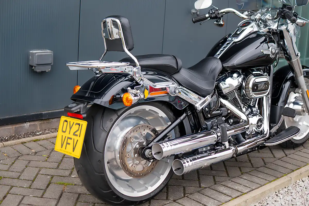 Used 2021 Harley-Davidson Fat Boy Vivid Black - Interior and Exterior details 14