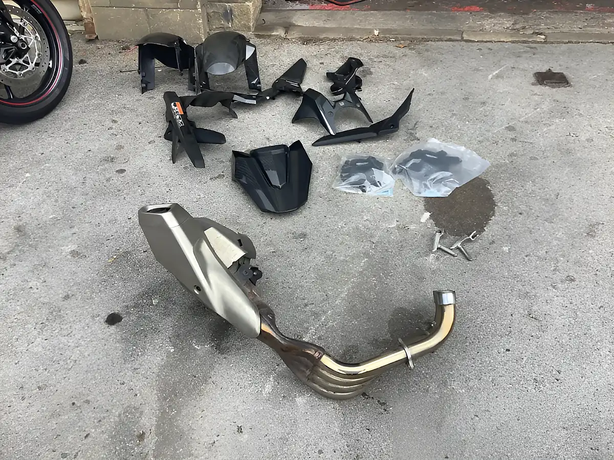 Used 2021 Honda Cbr Black - Interior and Exterior details 8