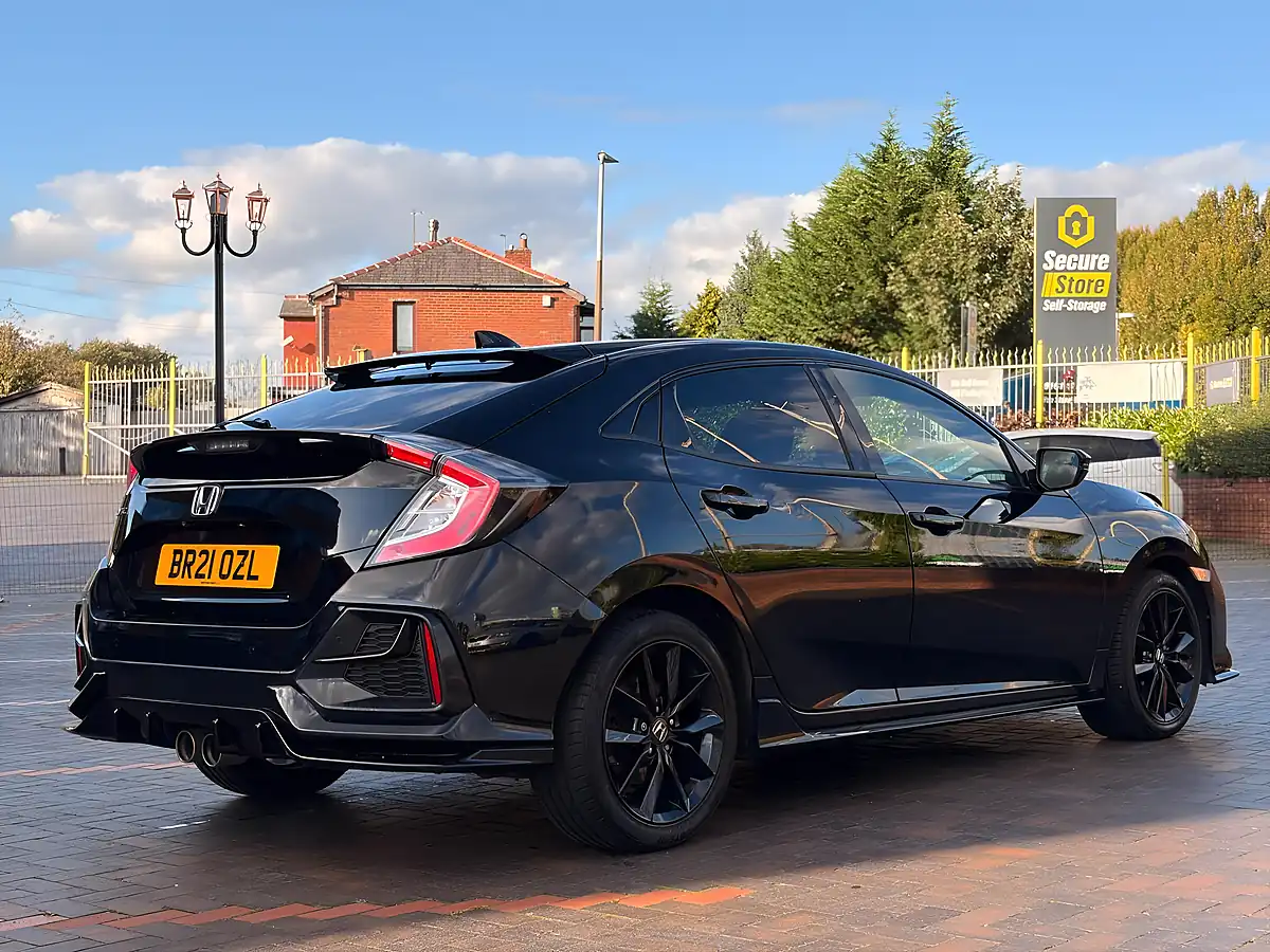 Used 2021 Honda Civic Sport Black - Interior and Exterior details 6