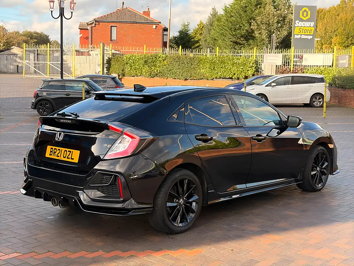 Used 2021 Honda Civic Sport Black - Interior and Exterior details 7