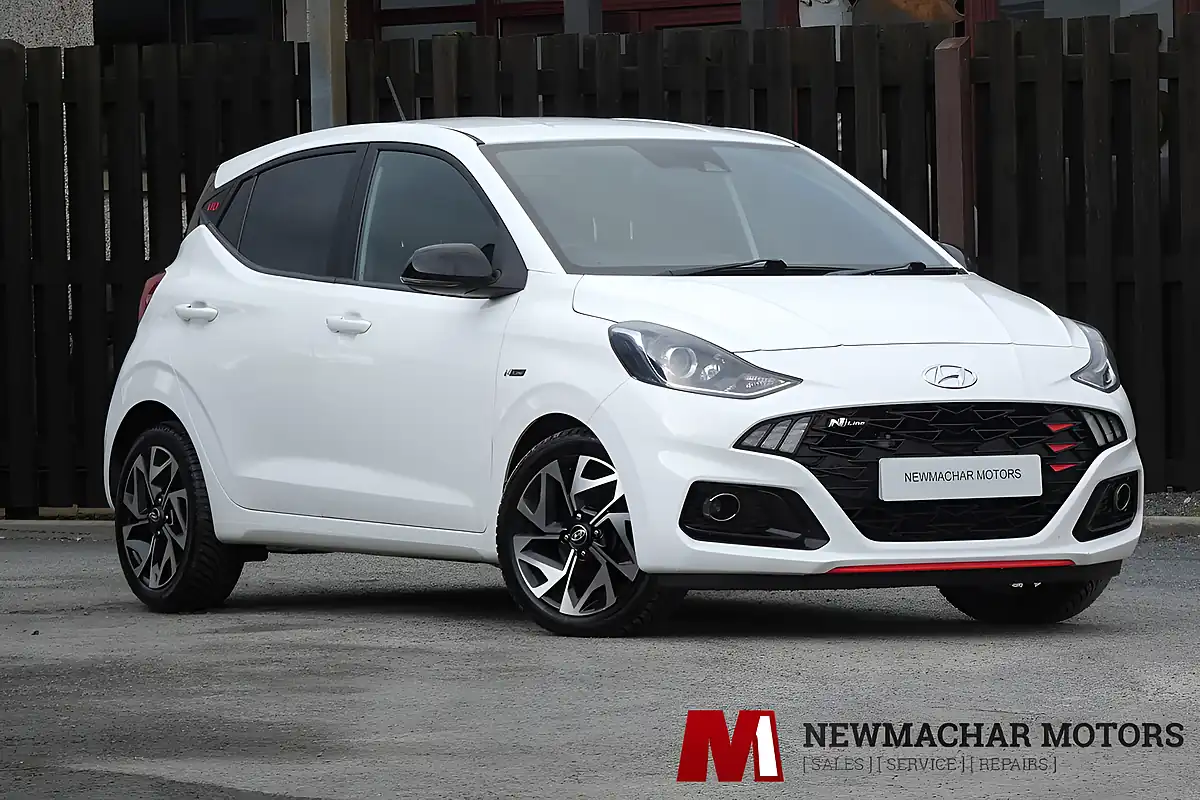 Used 2021 Hyundai i10 N Line Polar White - Front View