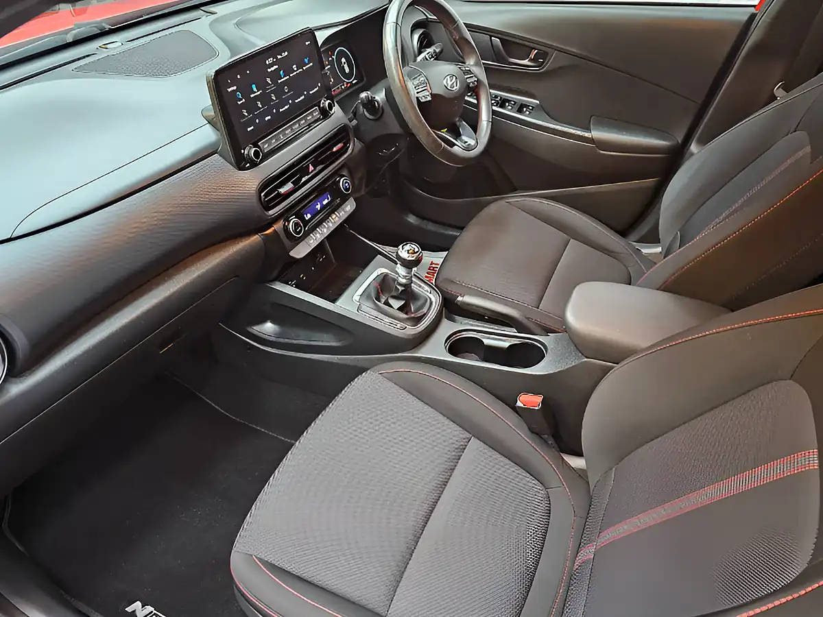 Used 2021 Hyundai Kona N Line Red - Interior and Exterior details 12