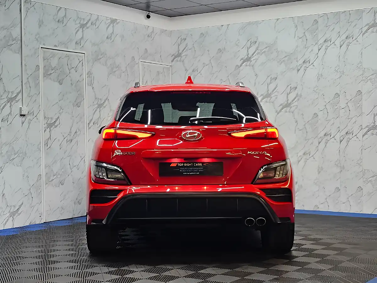Used 2021 Hyundai Kona N Line Red - Interior and Exterior details 6