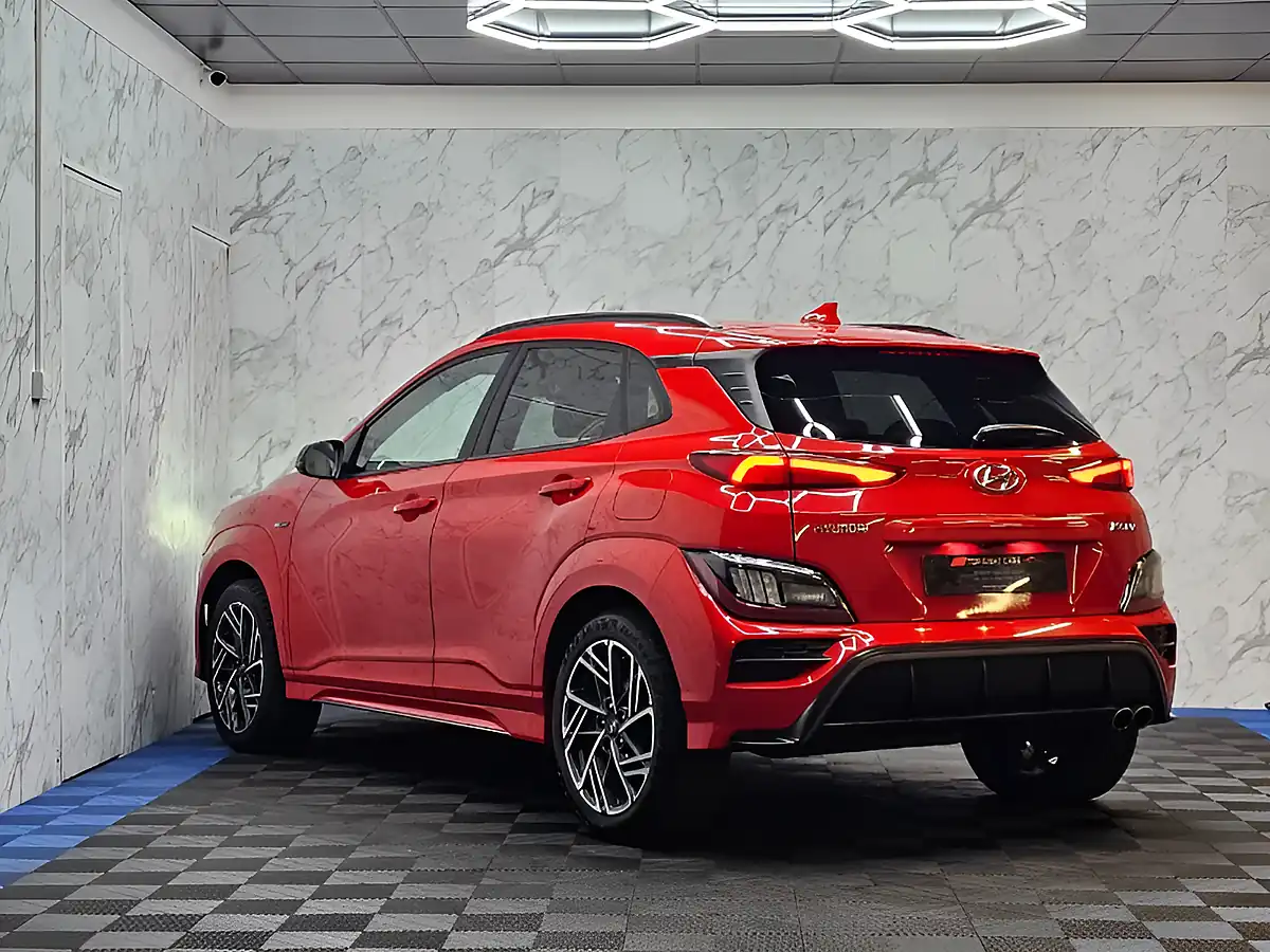 Used 2021 Hyundai Kona N Line Red - Interior and Exterior details 7