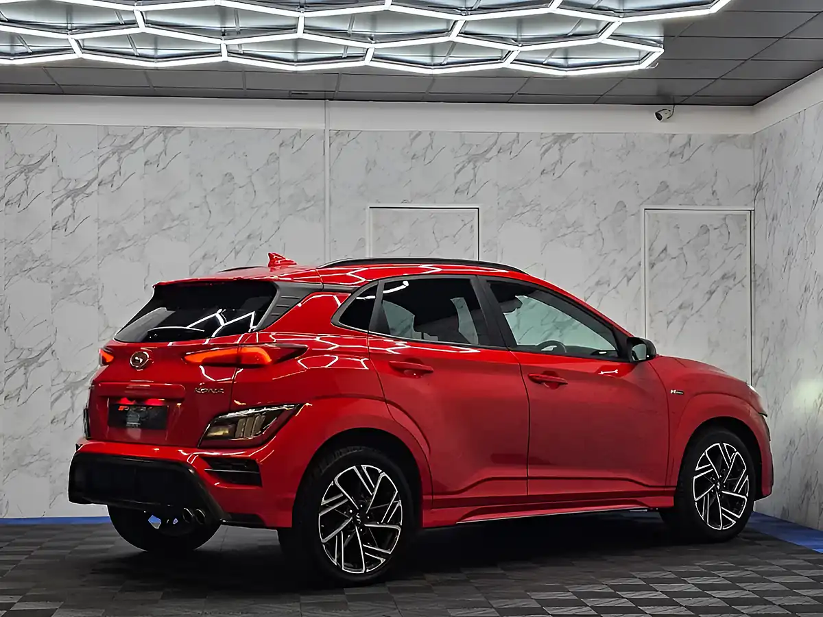 Used 2021 Hyundai Kona N Line Red - Interior and Exterior details 9