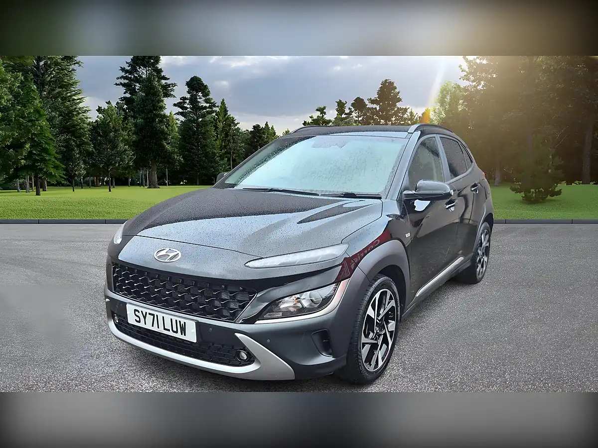 Used 2021 Hyundai Kona Premium Black - Front View