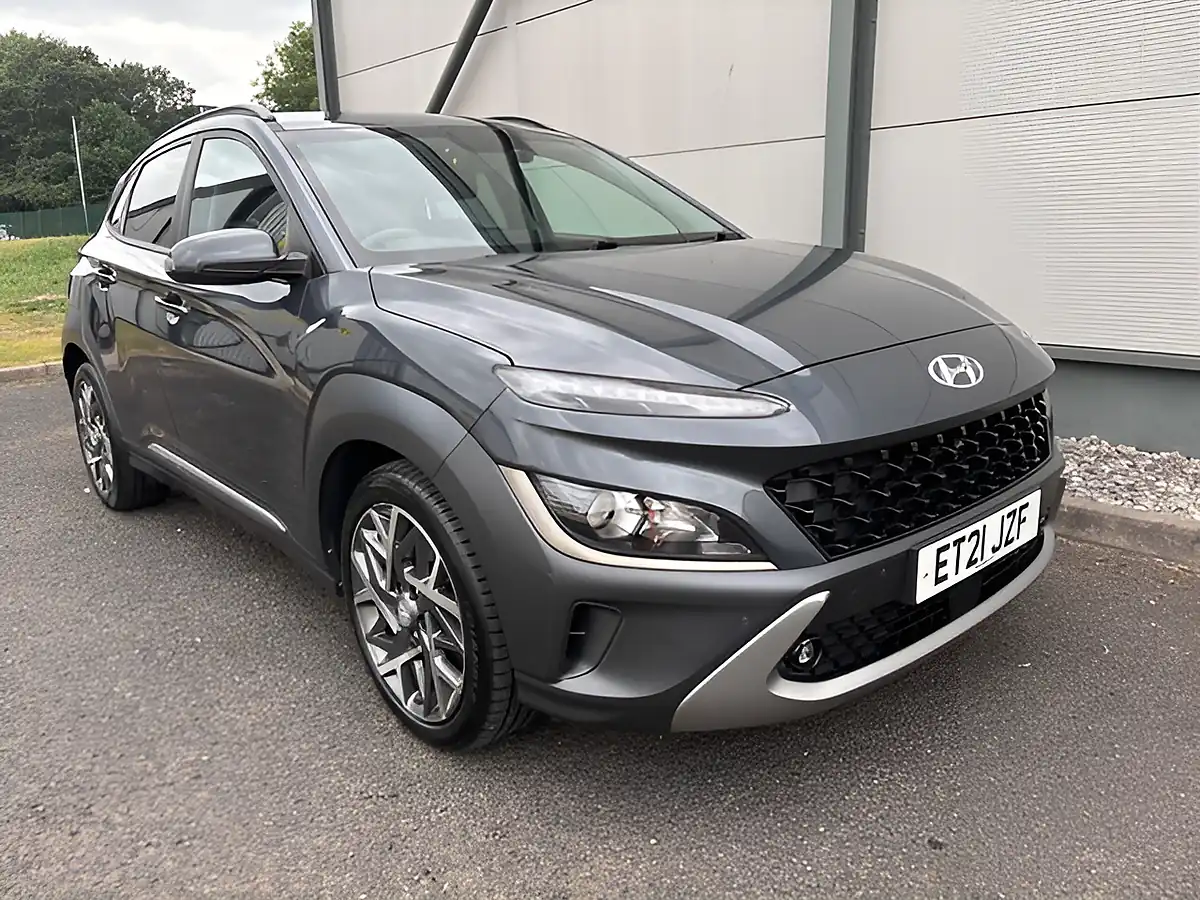 Used 2021 Hyundai Kona Premium Grey - Interior and Exterior details 2