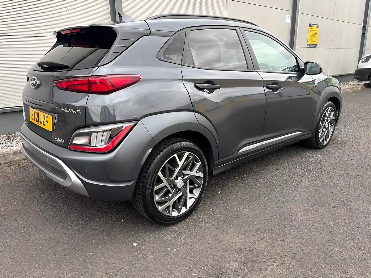 Used 2021 Hyundai Kona Premium Grey - Interior and Exterior details 9