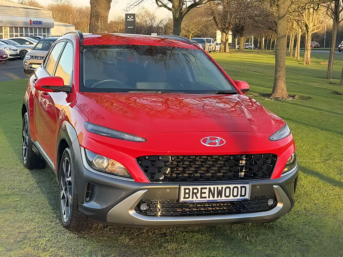 Used 2021 Hyundai Kona Premium Red - Interior and Exterior details 2