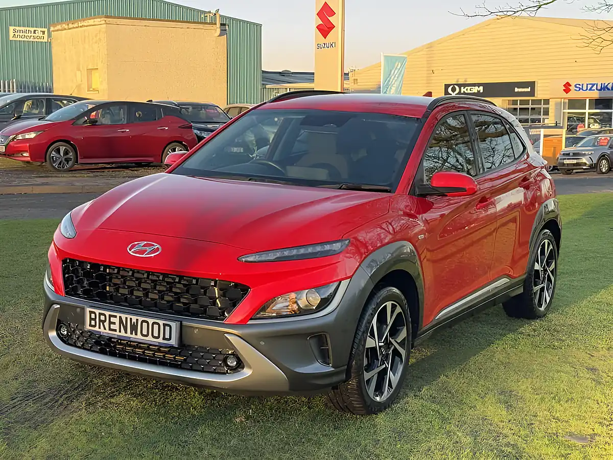 Used 2021 Hyundai Kona Premium Red - Interior and Exterior details 4