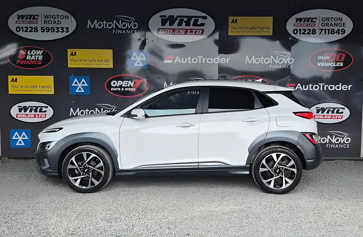 Used 2021 Hyundai Kona Premium White - Interior and Exterior details 2