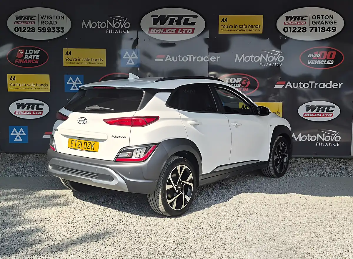 Used 2021 Hyundai Kona Premium White - Interior and Exterior details 6
