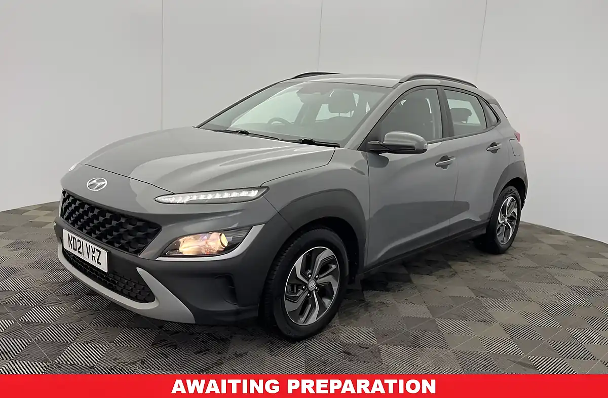 Used 2021 Hyundai Kona Se Connect Galactic Grey - Front View